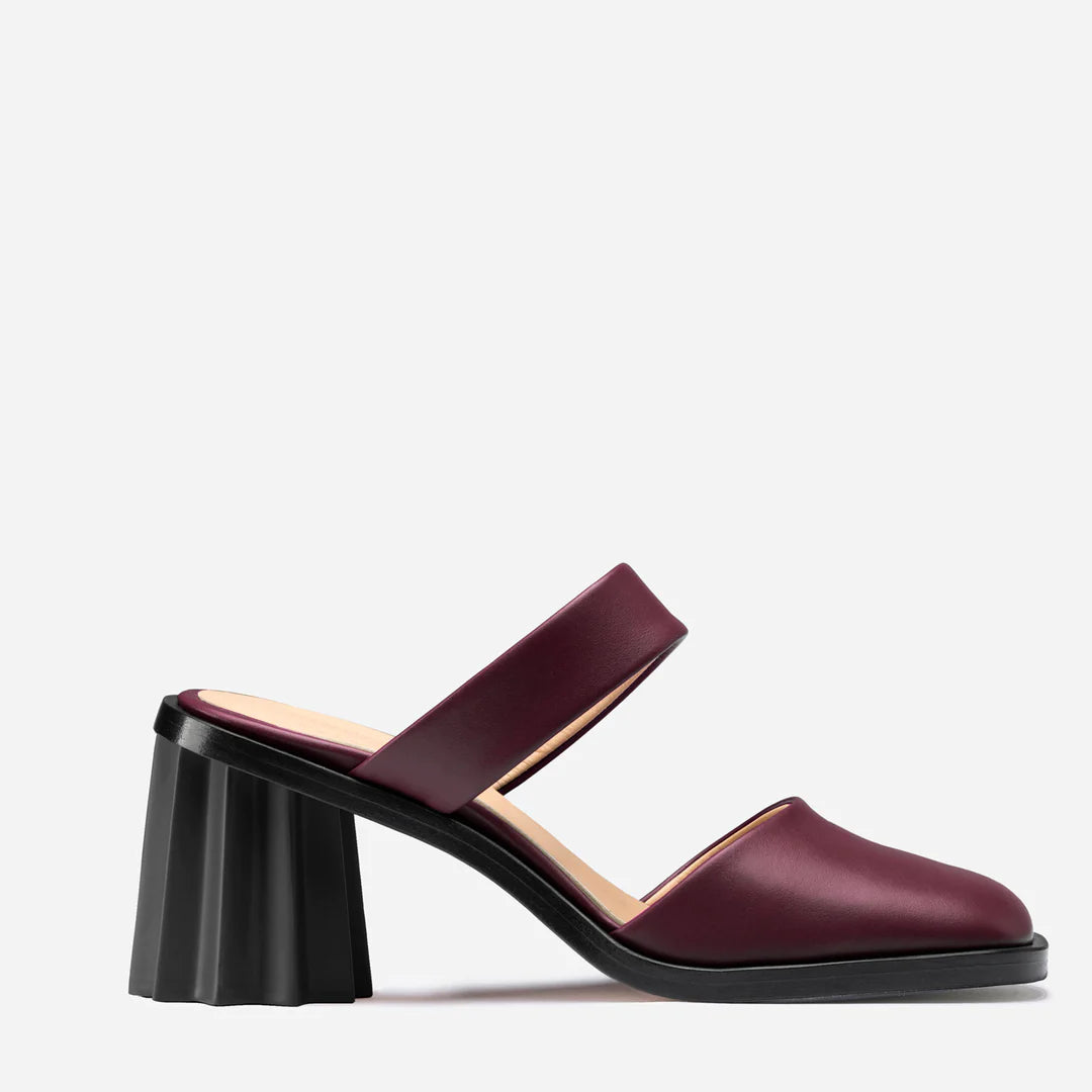 Pleated Heel Mule - Multicolor