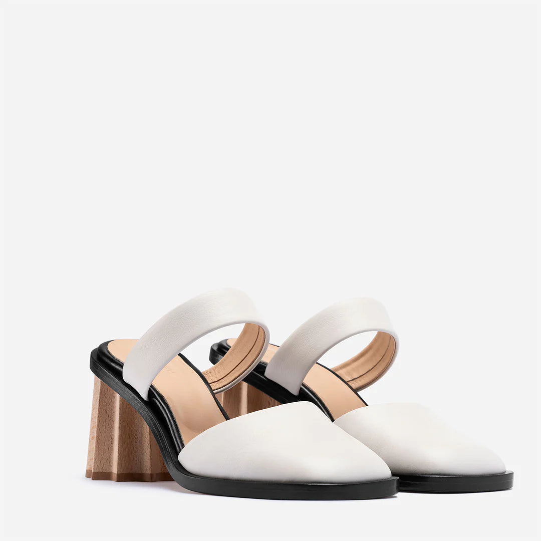 Pleated Heel Mule - Multicolor