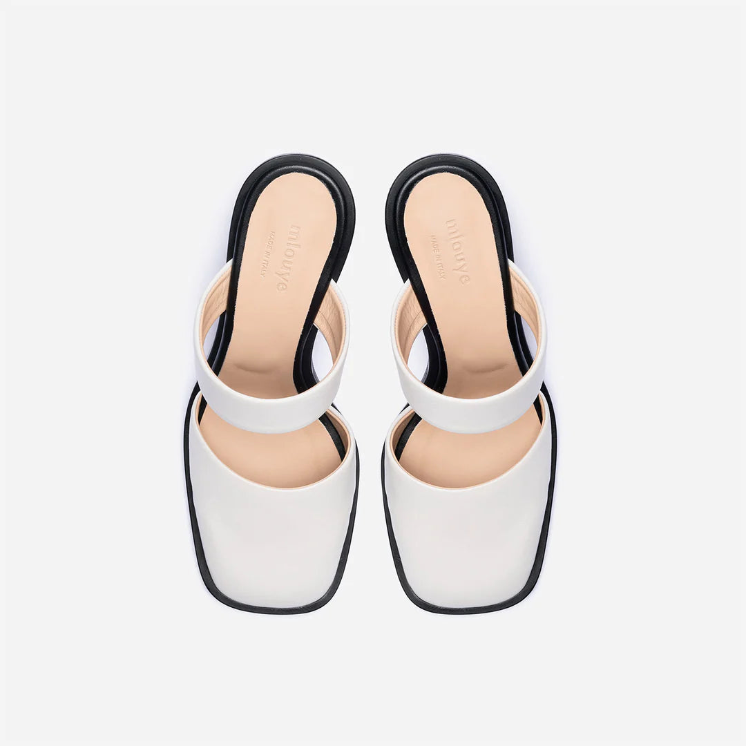 Pleated Heel Mule - Multicolor