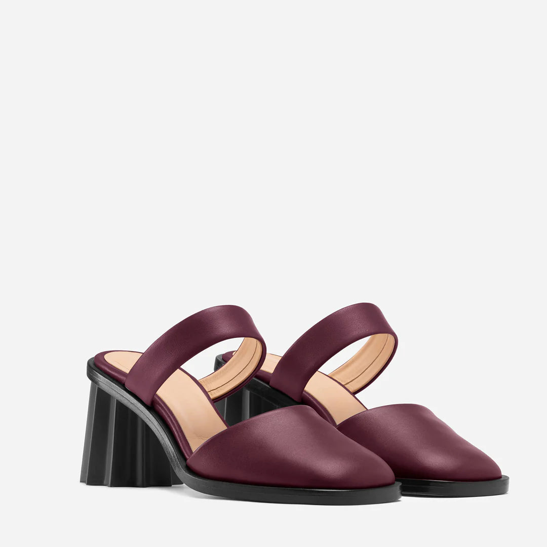 Pleated Heel Mule - Multicolor